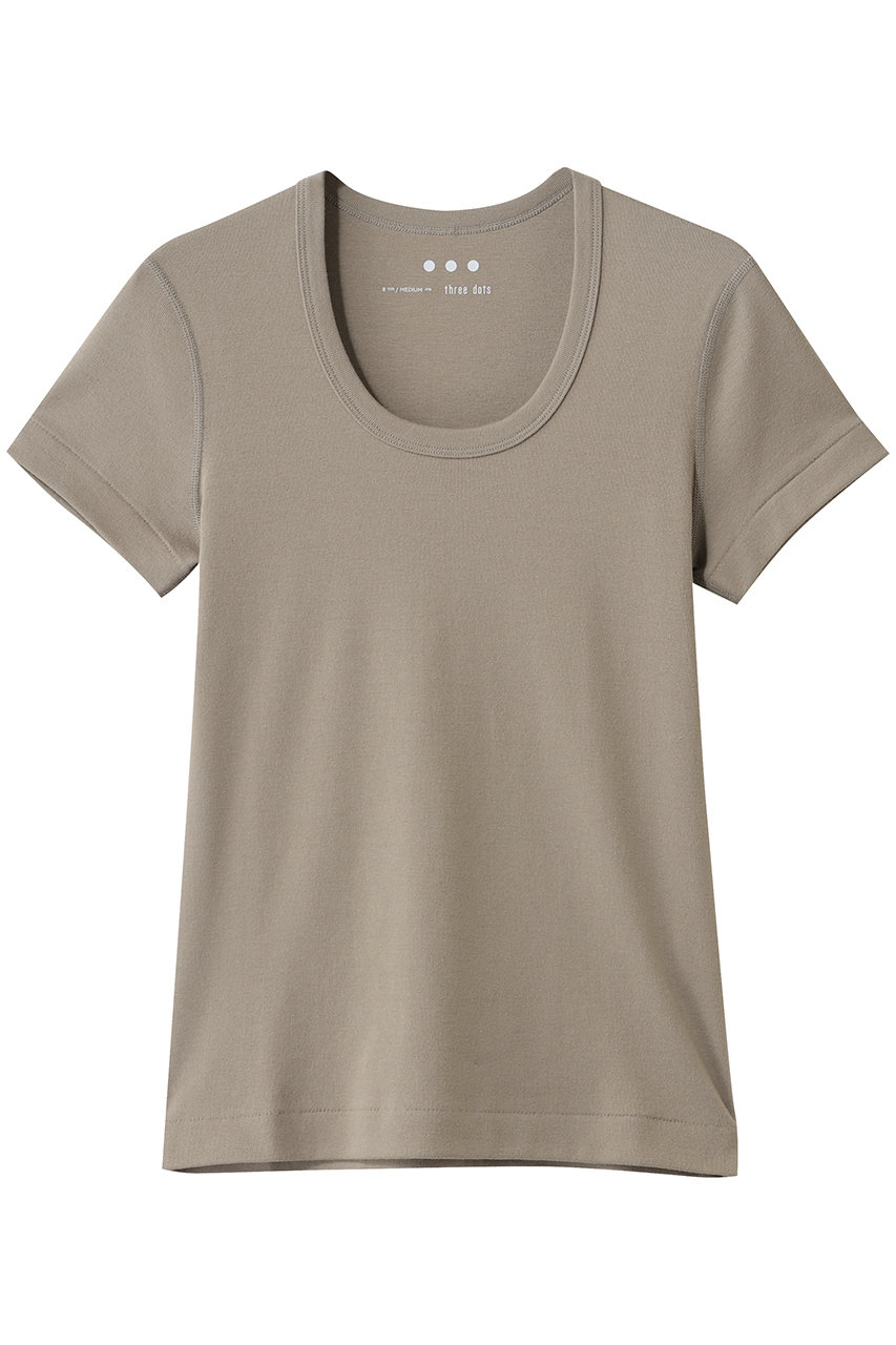 エリオポール/HELIOPOLEの【THREE DOTS】JESSICA S/S カットソー(グレー/15047004051TR)