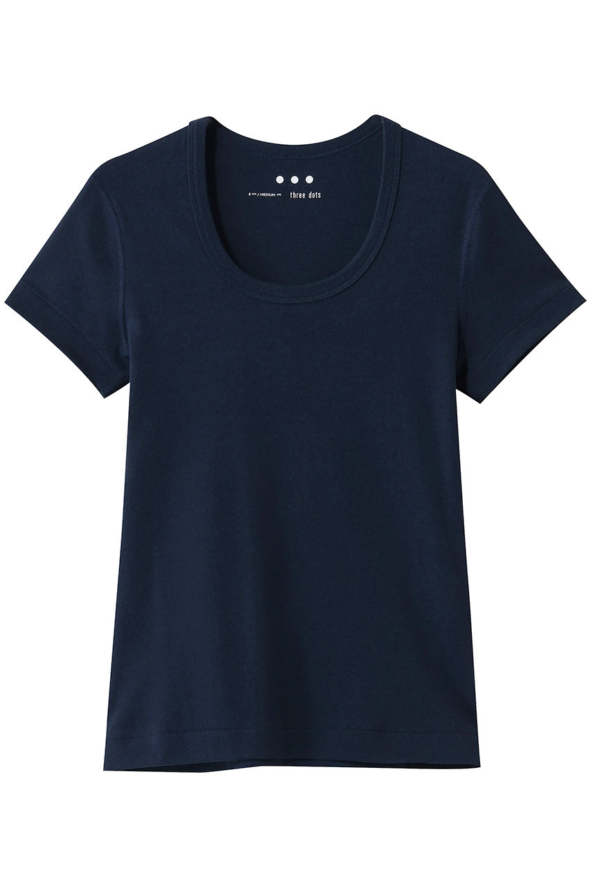 エリオポール/HELIOPOLEの【THREE DOTS】JESSICA S/S カットソー(ネイビー/15047004051TRAG1S004Y)