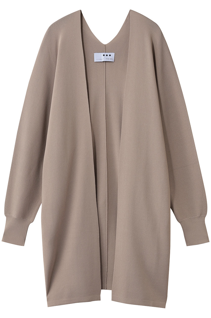 エリオポール/HELIOPOLEの【THREE DOTS】LUXE レーヨンドルマントッパー(ブラウン/16047002051TNJK703YL)