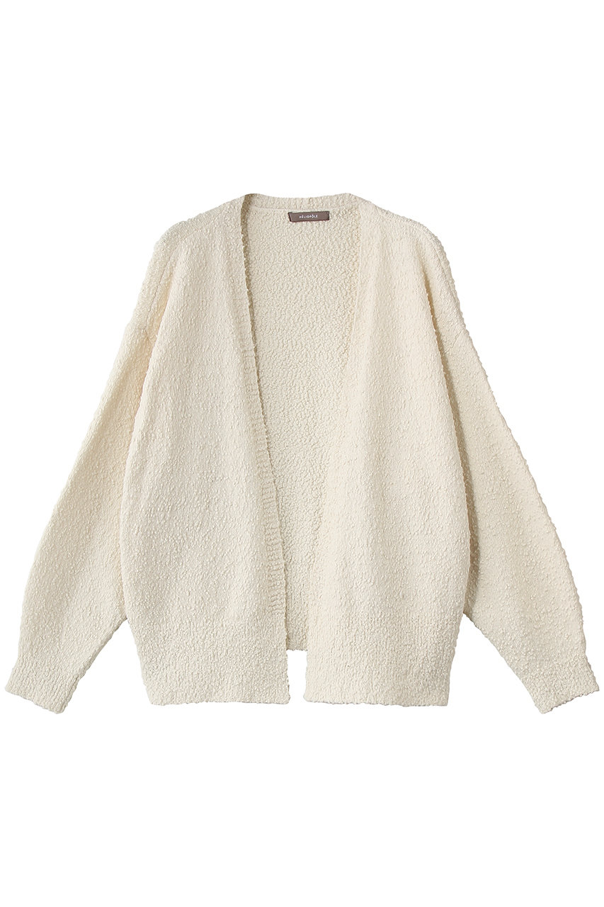 エリオポール/HELIOPOLEのバブルコットンニットオープンカーディガン(アイボリー/16003016041HN)