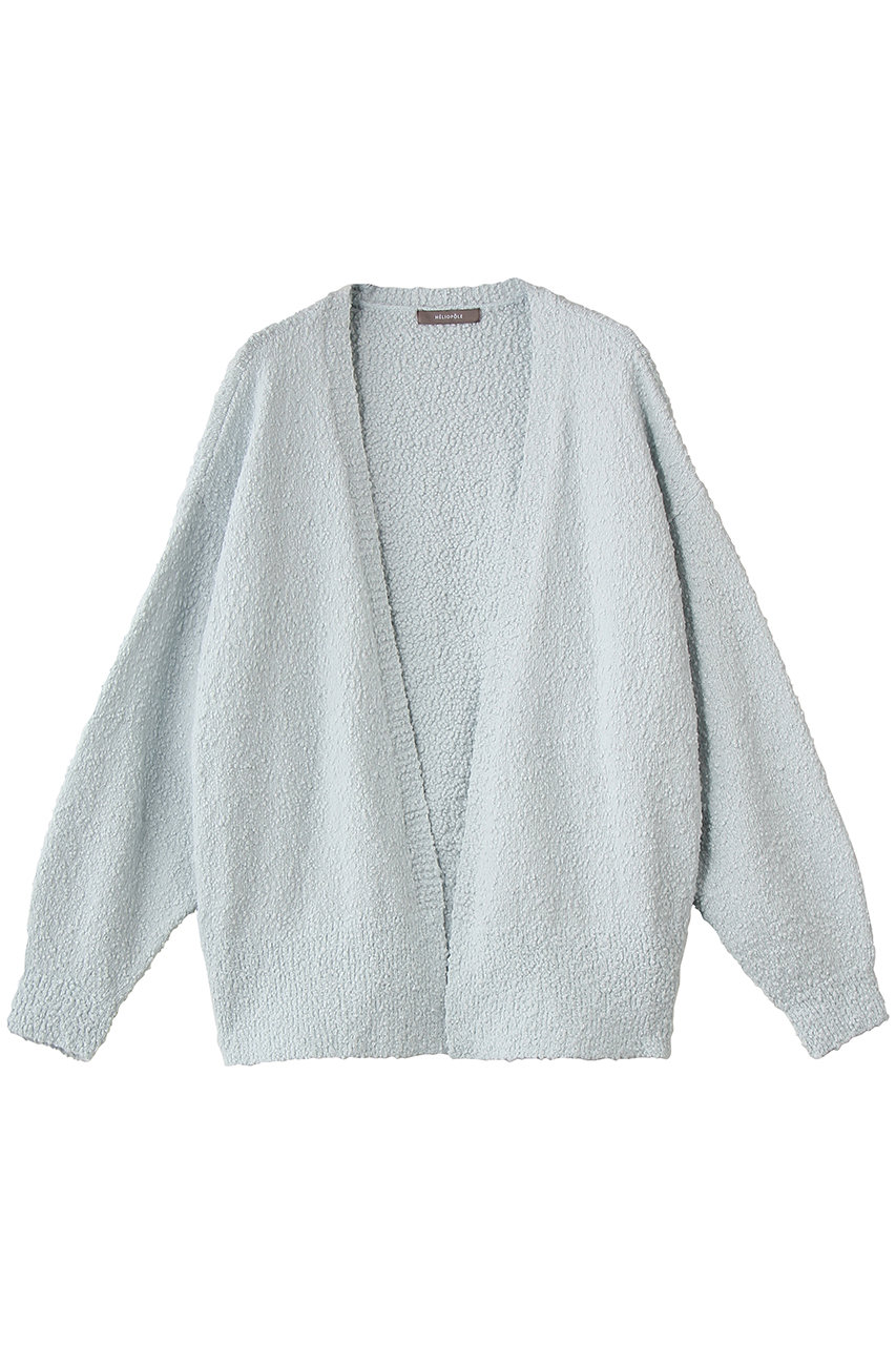 エリオポール/HELIOPOLEのバブルコットンニットオープンカーディガン(サックス/16003016041HN)