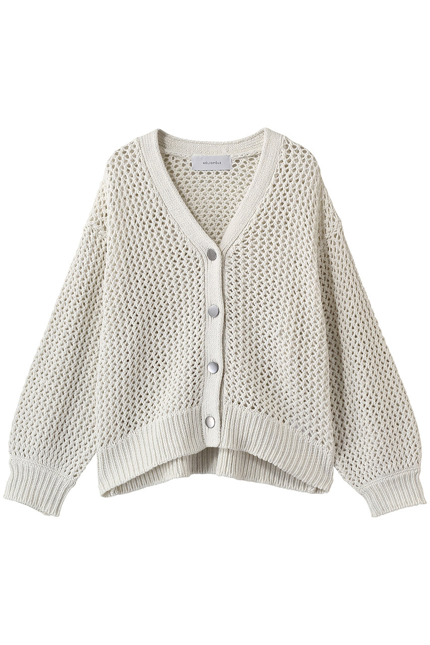 エリオポール/HELIOPOLEのメッシュニットカーディガン(アイボリー/16003010041HN)