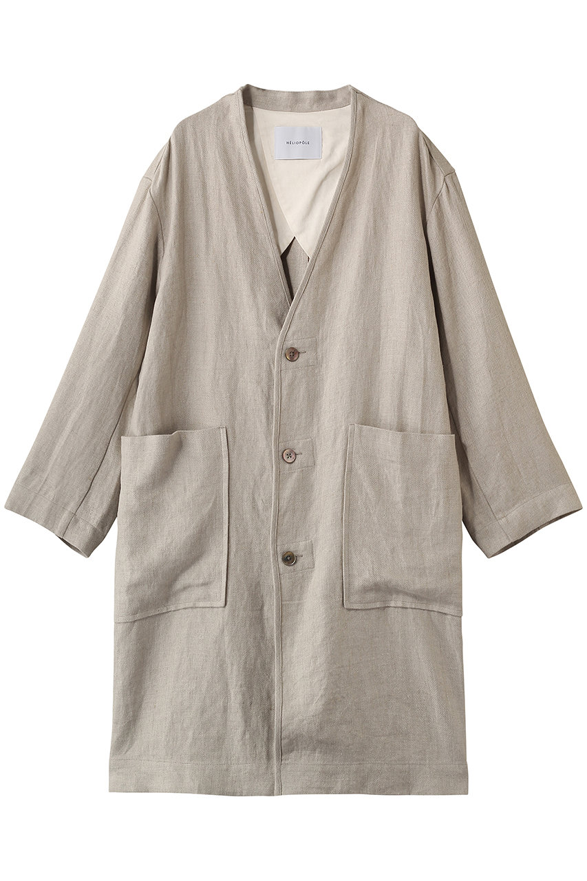 エリオポール/HELIOPOLEのダンガリーリネンコート(ベージュ/16003009021HN)