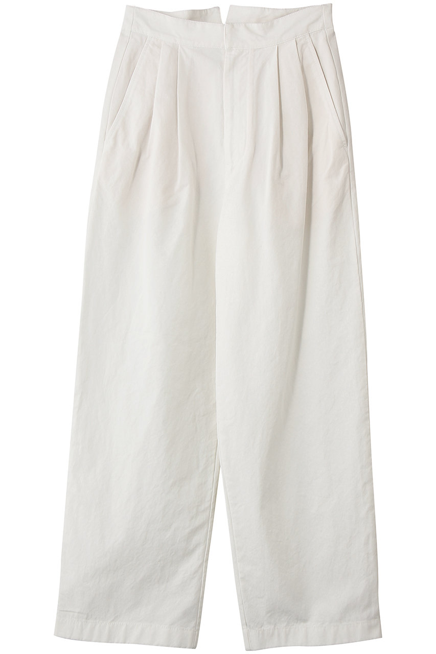 エリオポール/HELIOPOLEのCINCH BACKパンツ(ホワイト/16003012066HN)