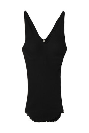 エリオポール/HELIOPOLEの【HAKUJI】Twist cotton Vネックタンクトップ(110100/110101)