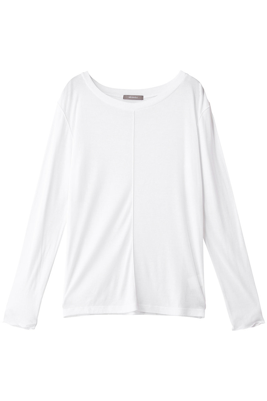 エリオポール/HELIOPOLEの【smooth skin series】ワイドクルーネックカットソー(アイボリー/16003033051HN)