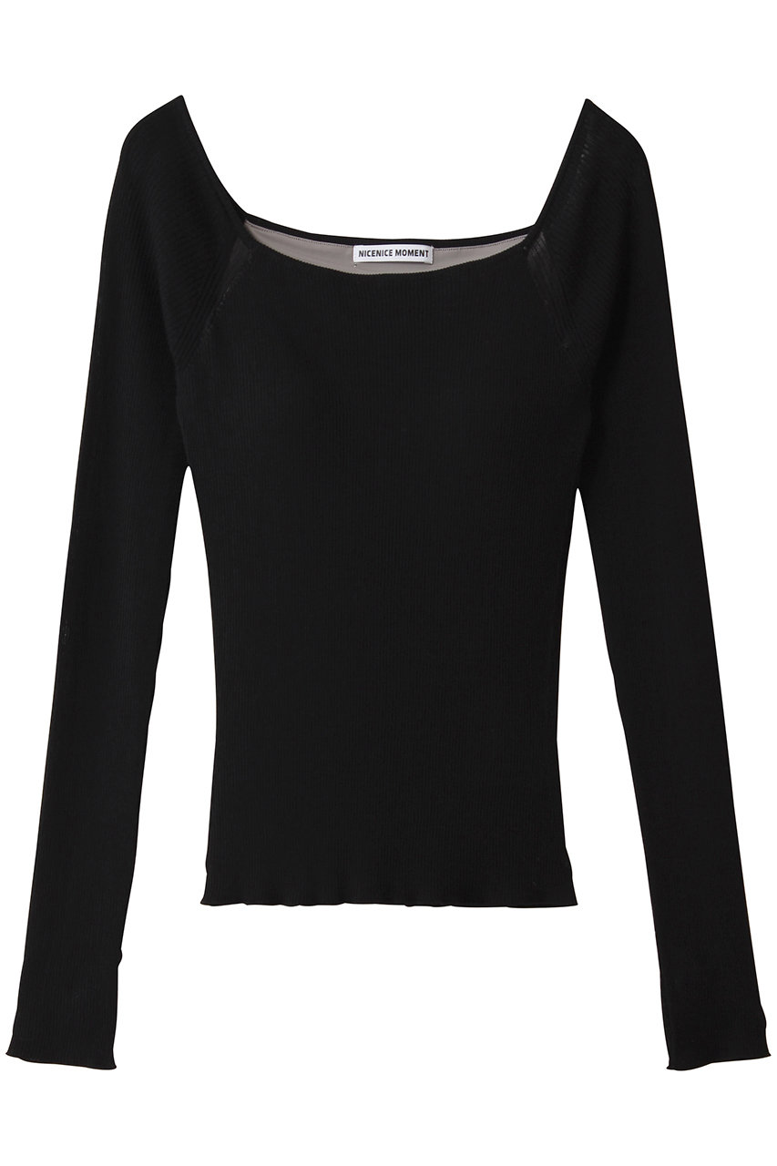 エリオポール/HELIOPOLEの【NICENICE MOMENT】OPEN SHOULDER LS(チャコールグレー/16020002051NN)