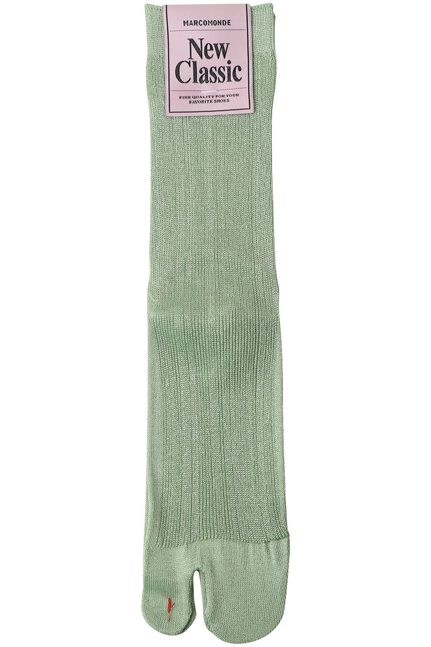 エリオポール/HELIOPOLEの【MARCOMONDE】グリッタータビソックス(ライトグリーン/16574006085MR)