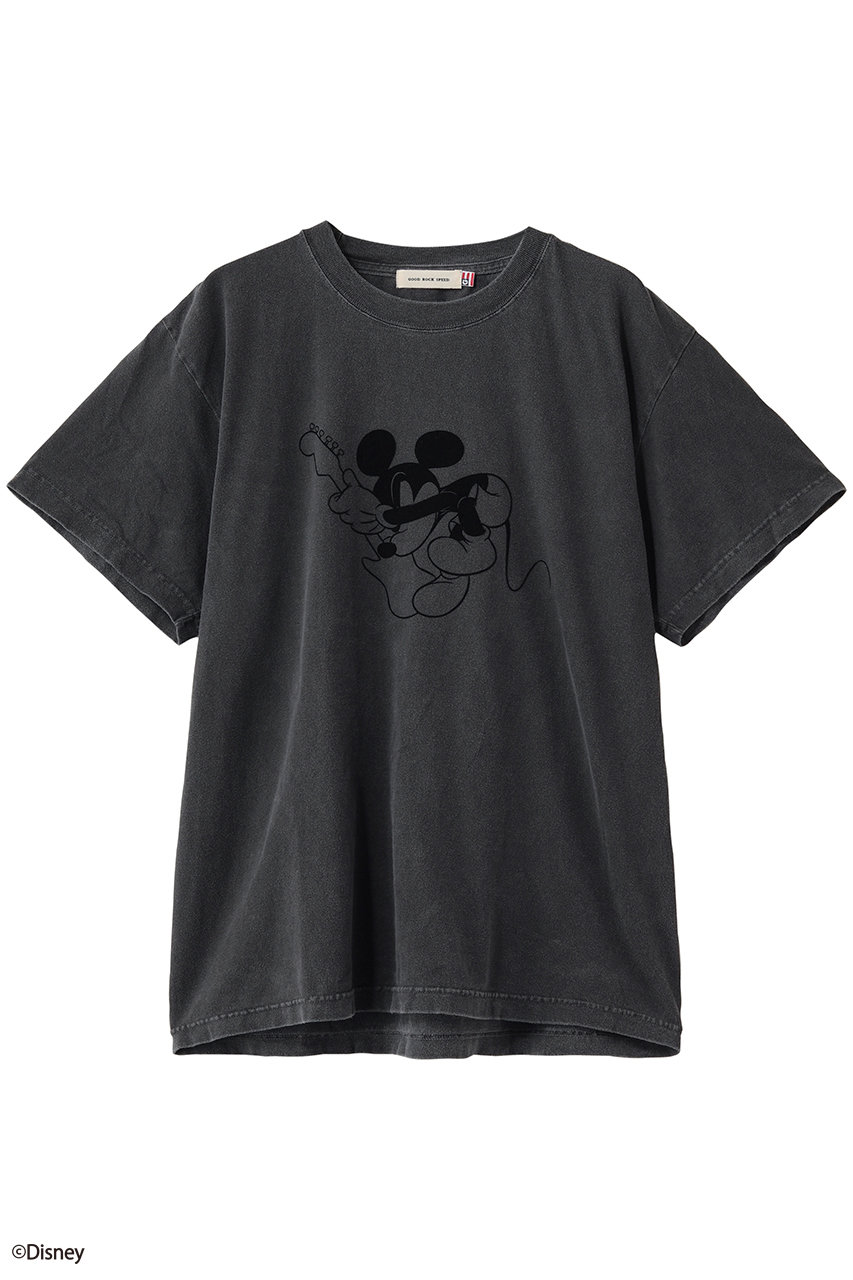 HELIOPOLE 【GOOD ROCK SPEED / グッドロックスピード】MICKEYMOUSE Tシャツ (チャコールグレー, M) エリオポール ELLE SHOP