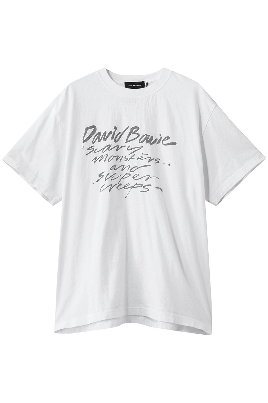 エリオポール/HELIOPOLEの【GOOD ROCK SPEED】DavidBowie Tシャツ(ホワイト/16373003051GN)