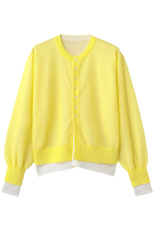 エリオポール/HELIOPOLEのレイヤードニットリバーシブルカーディガン(110300/110303)