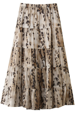エリオポール/HELIOPOLEの【COUTURE D’ADAM】LEOPARD PRINT ティアードスカート(110700/110703)