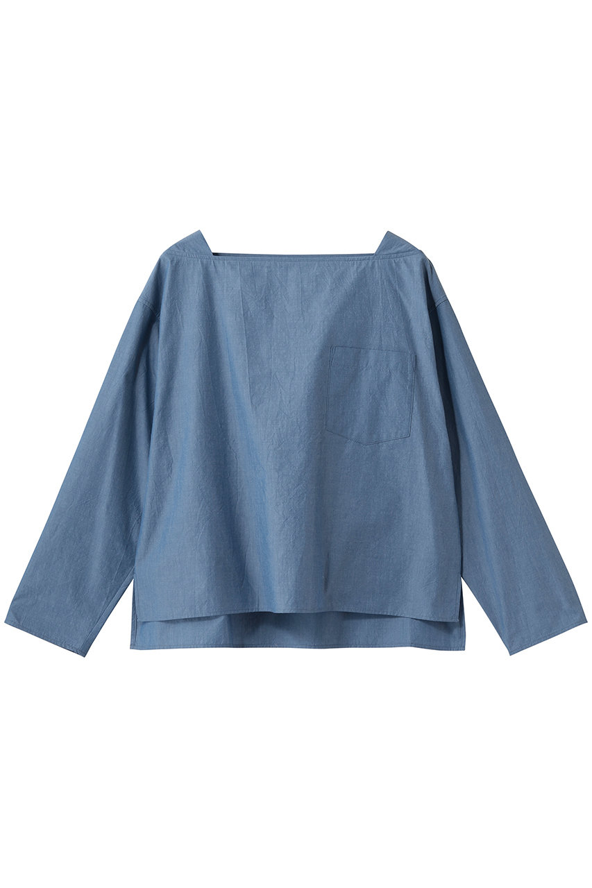 エリオポール/HELIOPOLEのスクエアネックプルオーバー(ダークブルー/16003022037HN)