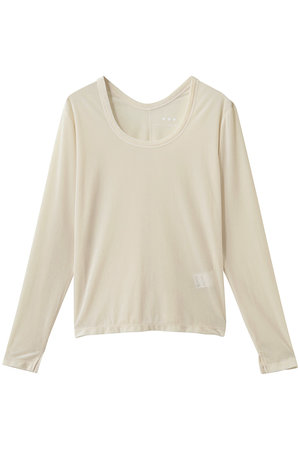 エリオポール/HELIOPOLEの【THREEDOTS】シアーベロアロングスリーブTシャツ(110100/110103)