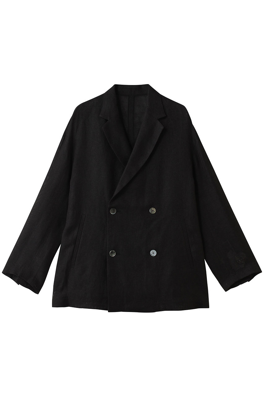 エリオポール/HELIOPOLEのDUNGAREESリネンジャケット(ブラック/16003020012HN)