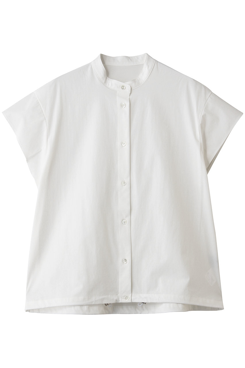 エリオポール/HELIOPOLEのフレンチスリーブドローストリングシャツ(ホワイト/16003023036HN)