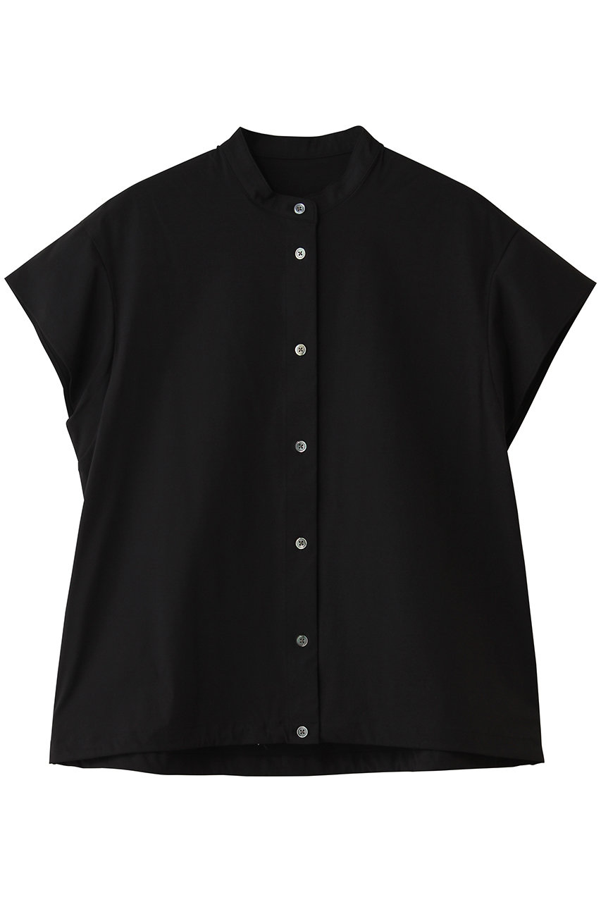 エリオポール/HELIOPOLEのフレンチスリーブドローストリングシャツ(ブラック/16003023036HN)