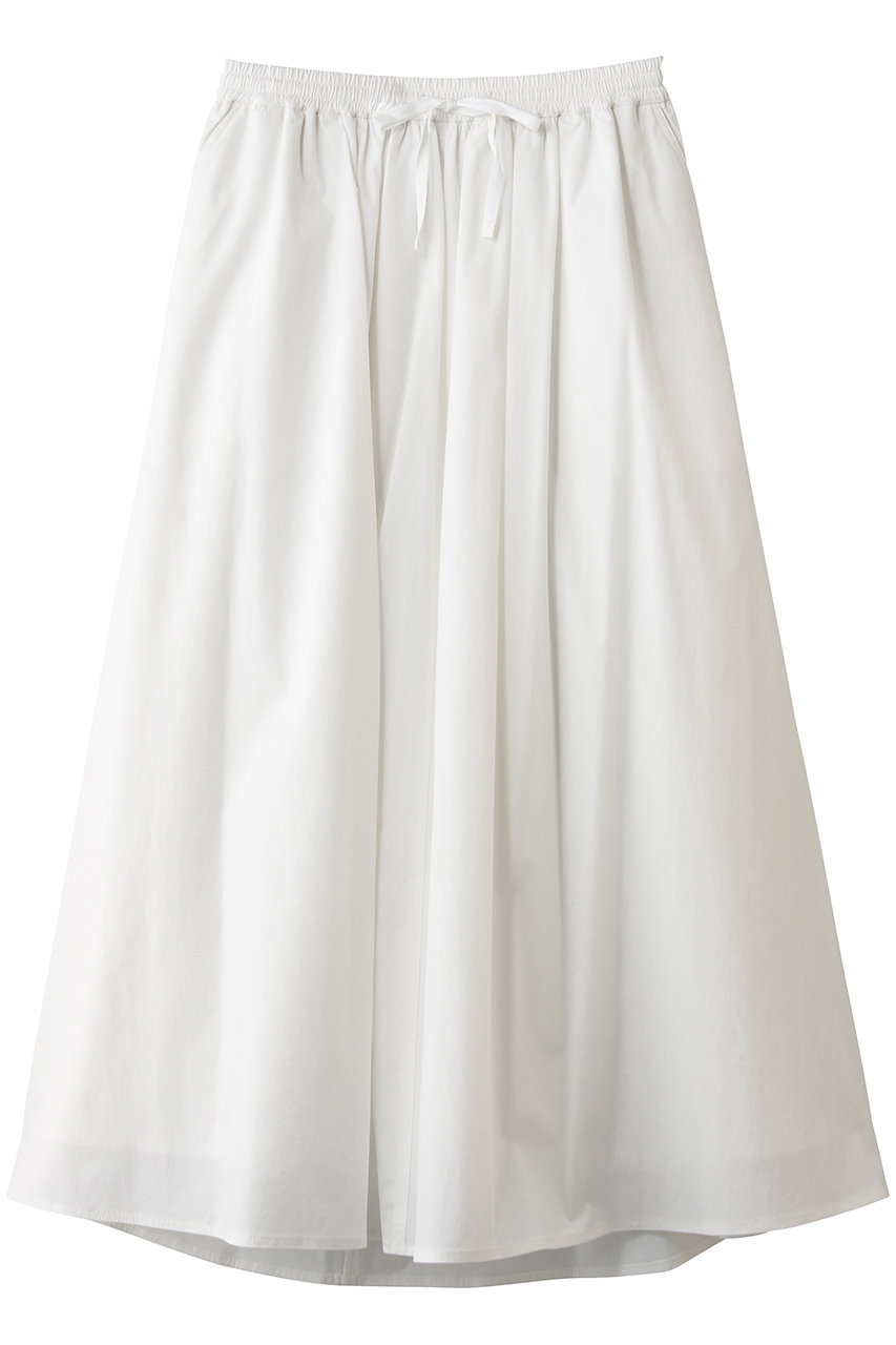 エリオポール/HELIOPOLEのソローストリングギャザースカート(ホワイト/16003024067HN)