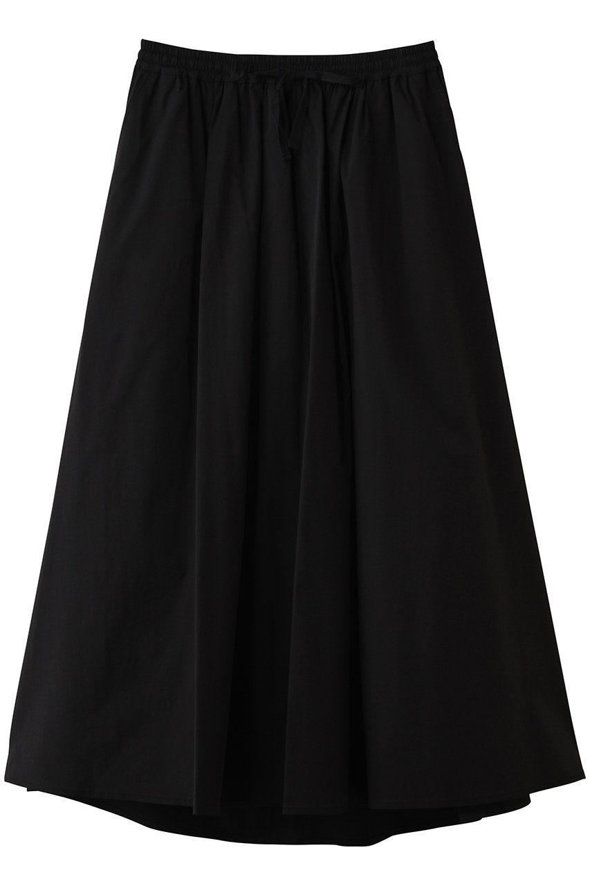 エリオポール/HELIOPOLEのソローストリングギャザースカート(ブラック/16003024067HN)