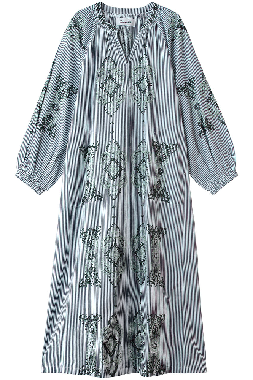 エリオポール/HELIOPOLEの【SARA MALLIKA / サラマリカ】COTTON AARI EMBROIDERY ドレス(ブラック/16996007014SN020461SC1)