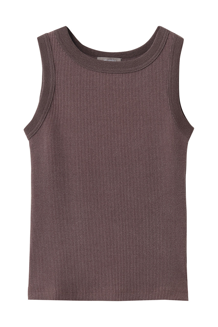 エリオポール/HELIOPOLEのFADE リブタンクトップ(ワイン/16003066051HN)