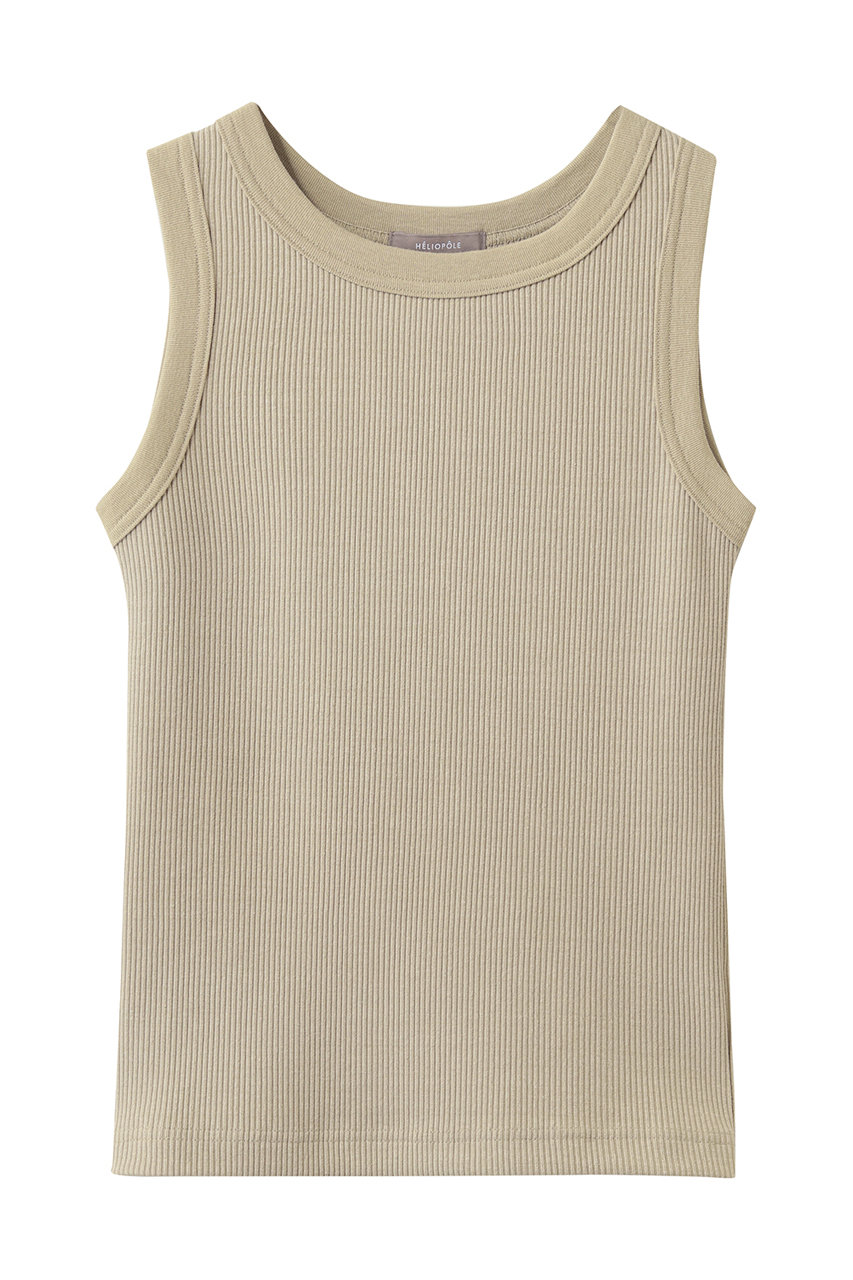 エリオポール/HELIOPOLEのFADE リブタンクトップ(ベージュ/16003066051HN)