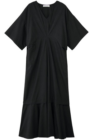 エリオポール/HELIOPOLEの【normment】ストライプステッチVネックドレス(110500/110503)