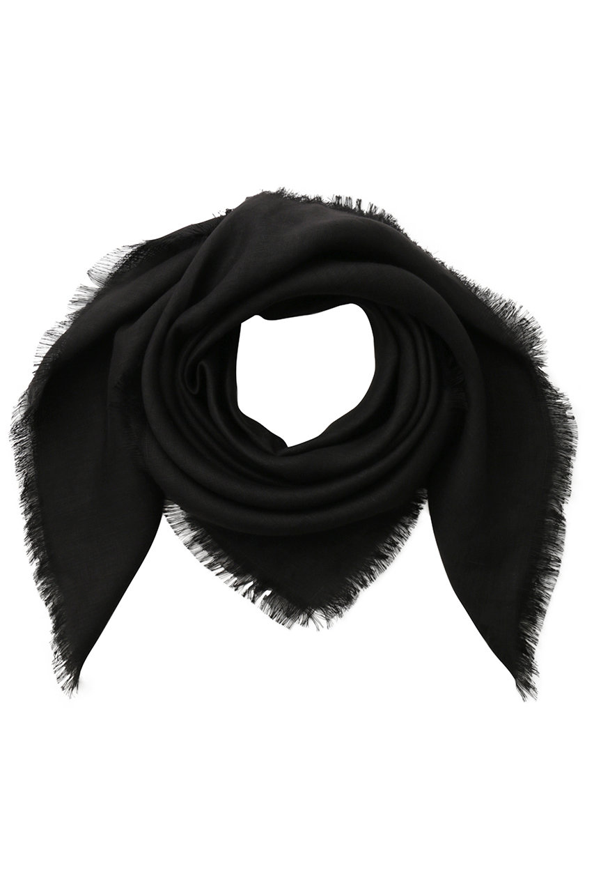 エリオポール/HELIOPOLEの【ASAUCE MELER】オーガニックドライリネンスカーフ(ブラック/16607001081AN)