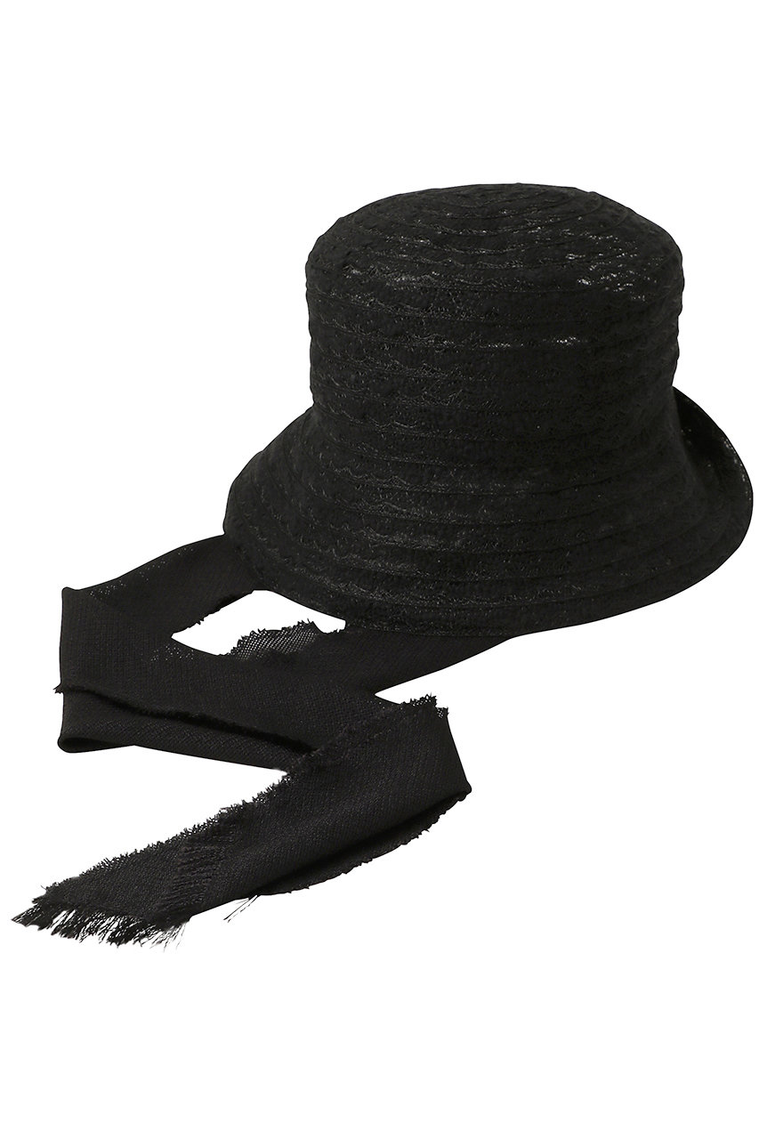 エリオポール/HELIOPOLEの【La Maison de Lyllis】CLOCHE SCARFハット(ブラック/16427002084LN)