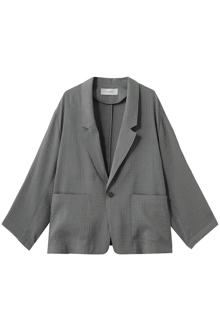 エリオポール/HELIOPOLEのシアードビーストライプジャケット(グレー/16003038012HN)