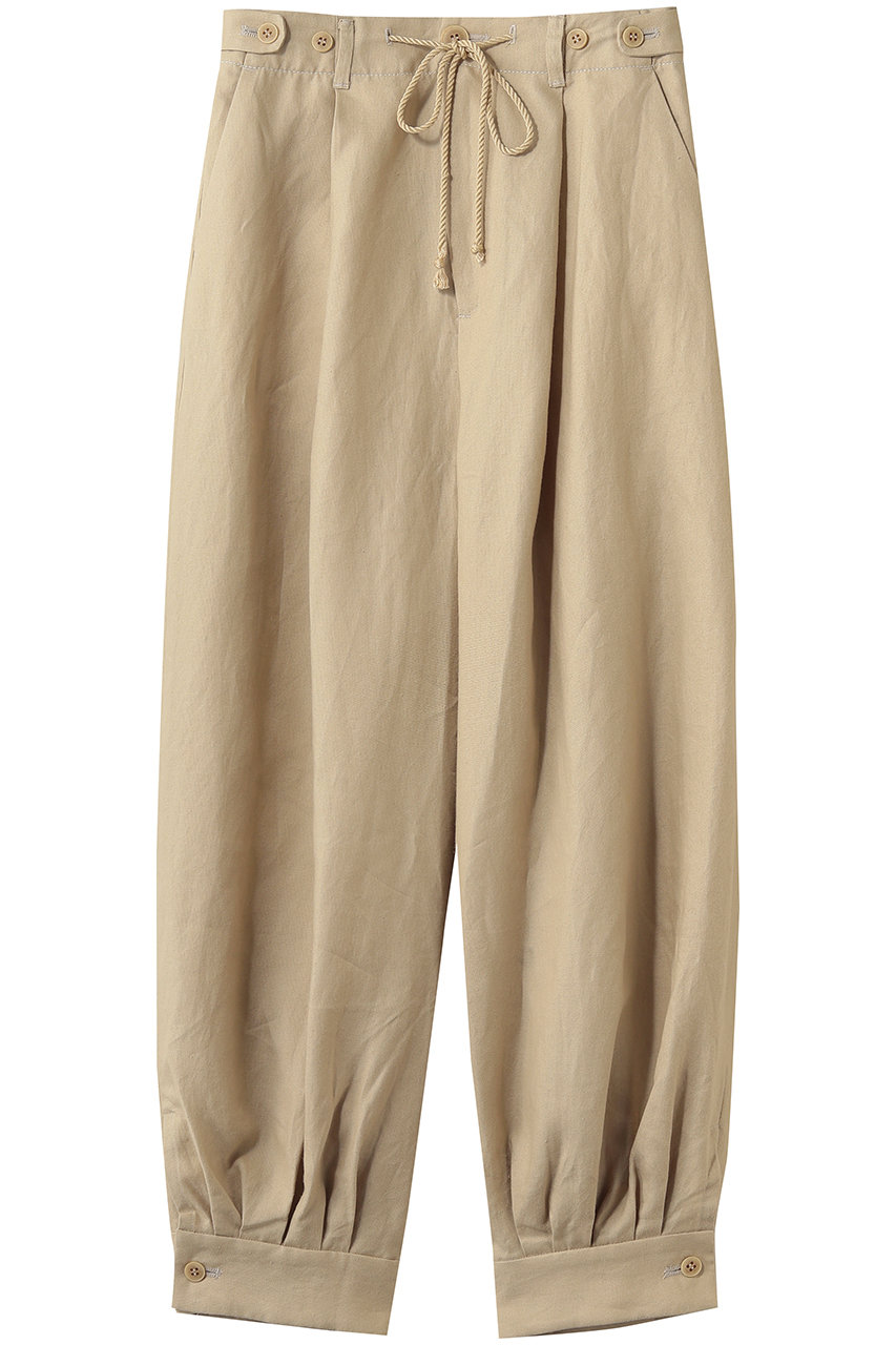 エリオポール/HELIOPOLEの【muller of yoshiokubo】TUCK STITCHED パンツ(ベージュ/16036007066MN)