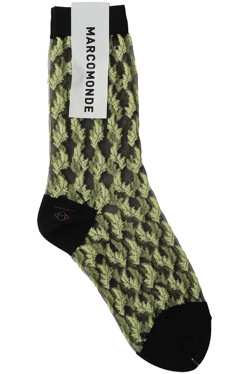 エリオポール/HELIOPOLEの【MARCOMONDE】”VENICE” pattern 07 ソックス(ブラック/16574003085MN)