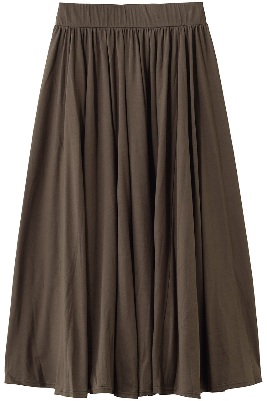 エリオポール/HELIOPOLEのコットンジャージースカート(ダークブラウン/16003053067HN)