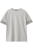コットンコントラストカフ Tシャツ