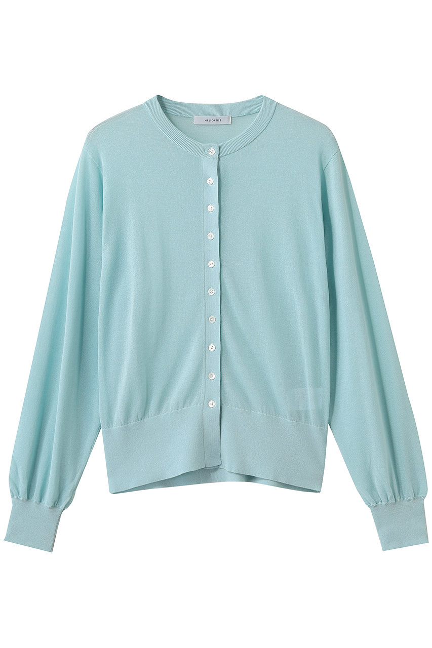 エリオポール/HELIOPOLEのシアーニットカーディガン(スカイブルー/16003046041HN)