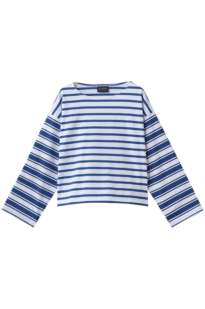 エリオポール/HELIOPOLEの【Le Minor】CHOUCHOU ボーダーショートカットソー(ブルー/16130001051LN20JG19204)