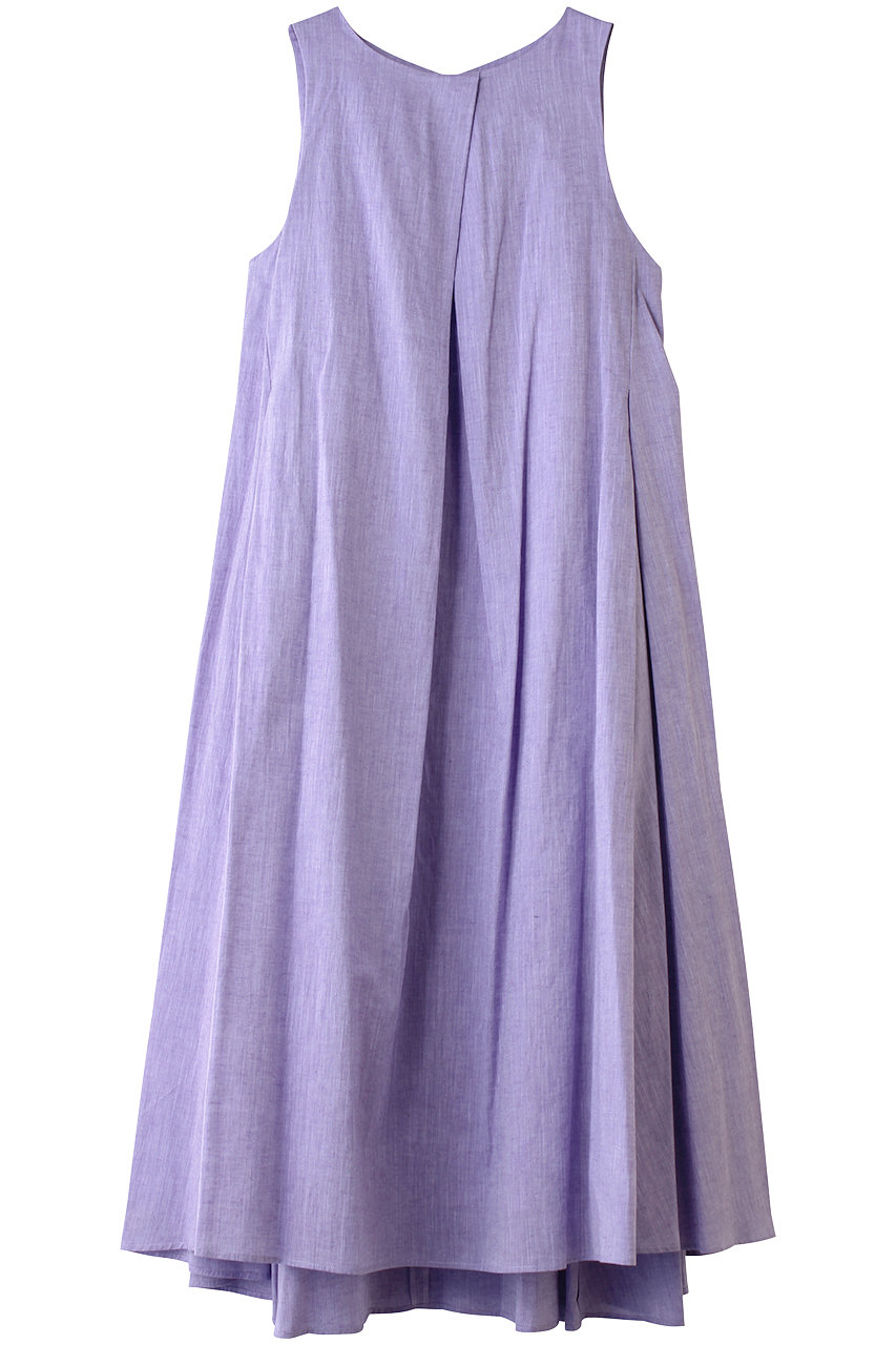 エリオポール/HELIOPOLEの【THREE DOTS】コットンリネンノースリーブドレス(パープル/16047011014TNLC5001Y)