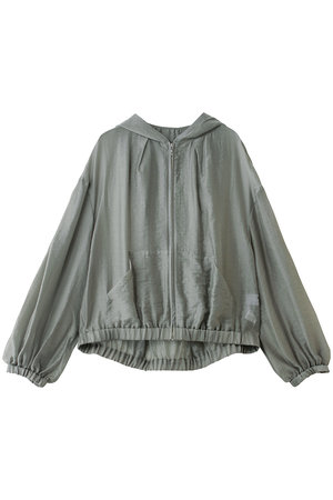 エリオポール/HELIOPOLEの【THREE DOTS】シャイニージップアップフーディ(110800/110802)