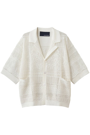 エリオポール/HELIOPOLEの【boussole】ハーフスリーブレースカーディガン(110300/110303)