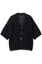 【boussole】ハーフスリーブレースカーディガン エリオポール/HELIOPOLE ブラック