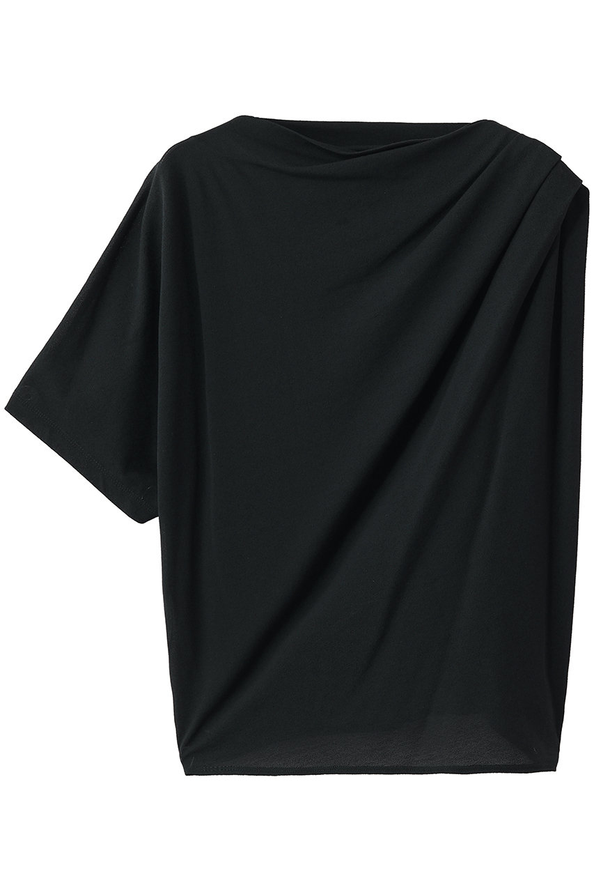 エリオポール/HELIOPOLEの【HAKUJI】クレープジャージーアシメTシャツ(チャコールグレー/16409003051HN)
