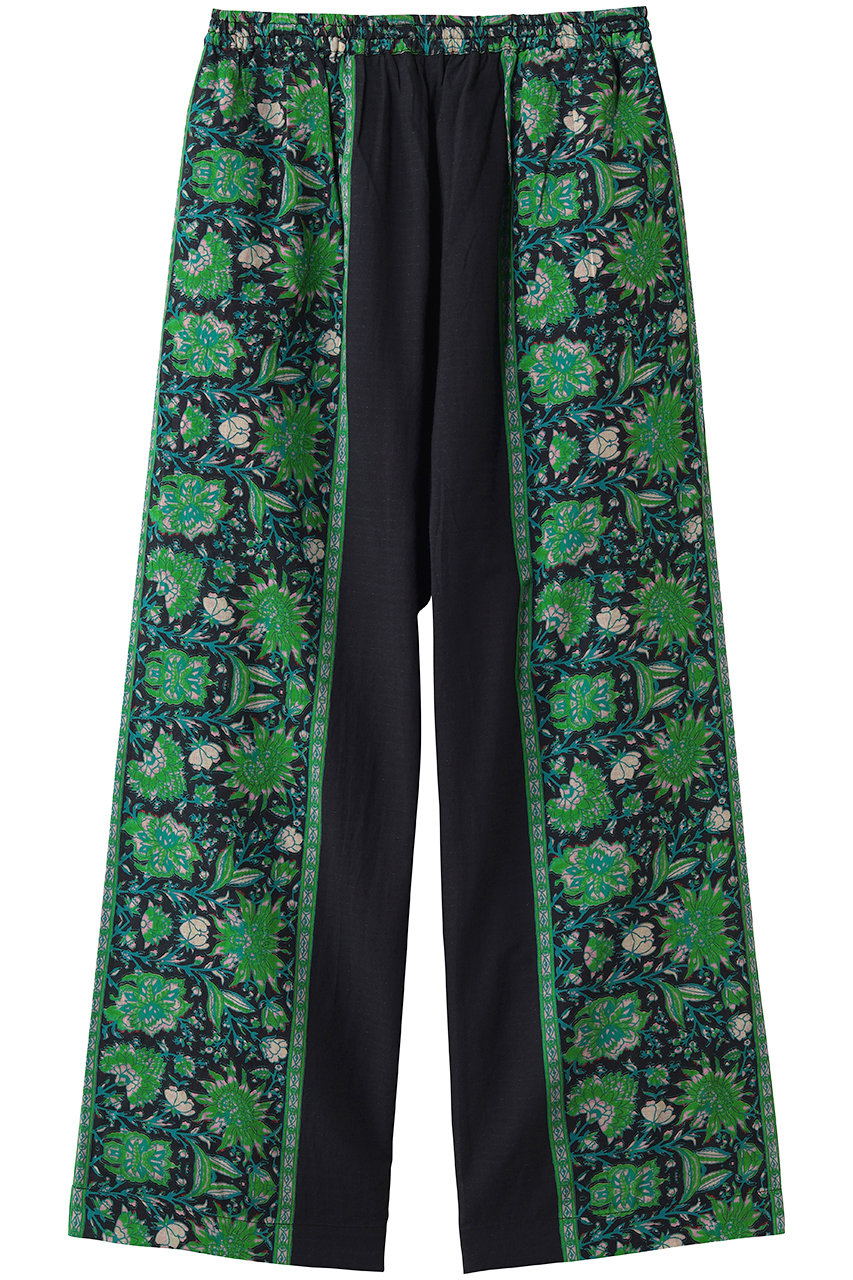 エリオポール/HELIOPOLEの【SARA MALLIKA】ボーダープリントパンツ(ブラック/16996002066SN)