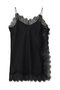 サテンレースキャミソール エリオポール/HELIOPOLE ブラック
