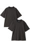 【three dots / スリードッツ】2 PACK Tシャツ エリオポール/HELIOPOLE チャコールグレー