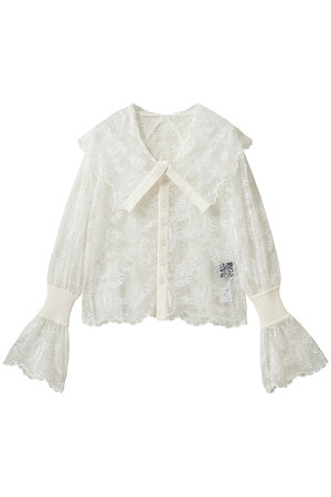 エリオポール/HELIOPOLEの【boussole】LACE BIG COLLAR 2wayブラウス(110400/110403)