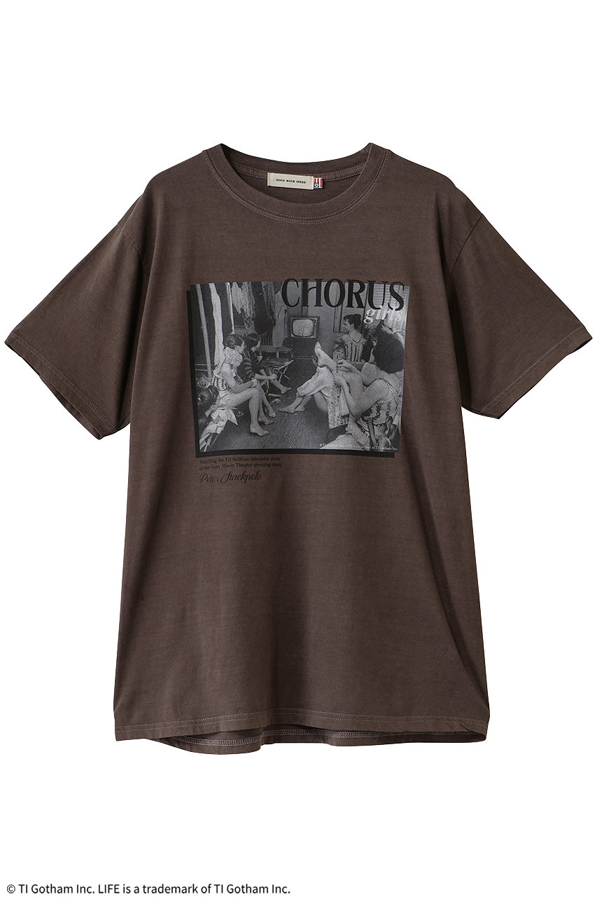 HELIOPOLE 【GOOD ROCK SPEED / グッドロックスピード】LIFE PICTURE COLLECTION Tシャツ (ブラウン, F) エリオポール ELLE SHOP