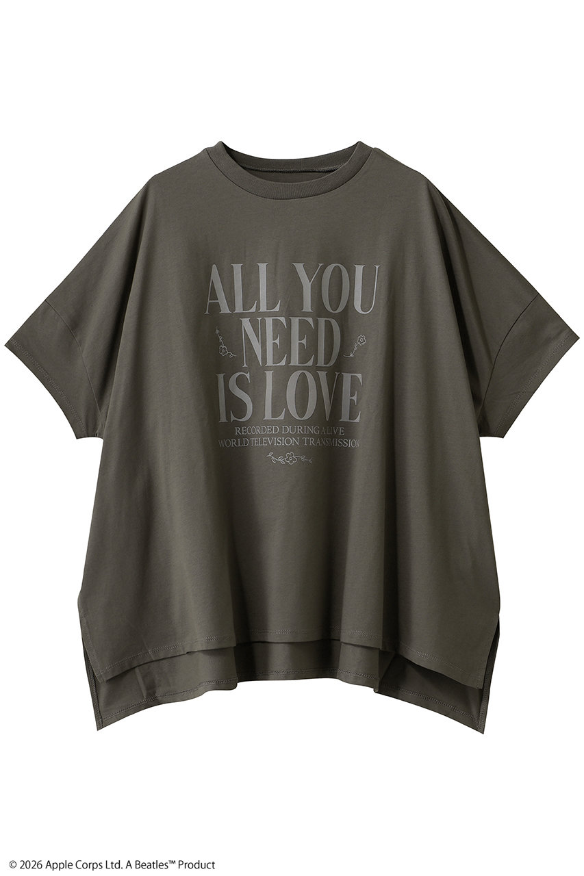 エリオポール/HELIOPOLEの【GOOD ROCK SPEED】BEATLES PRINT BIG Tシャツ(チャコールグレー/26373004051GN)
