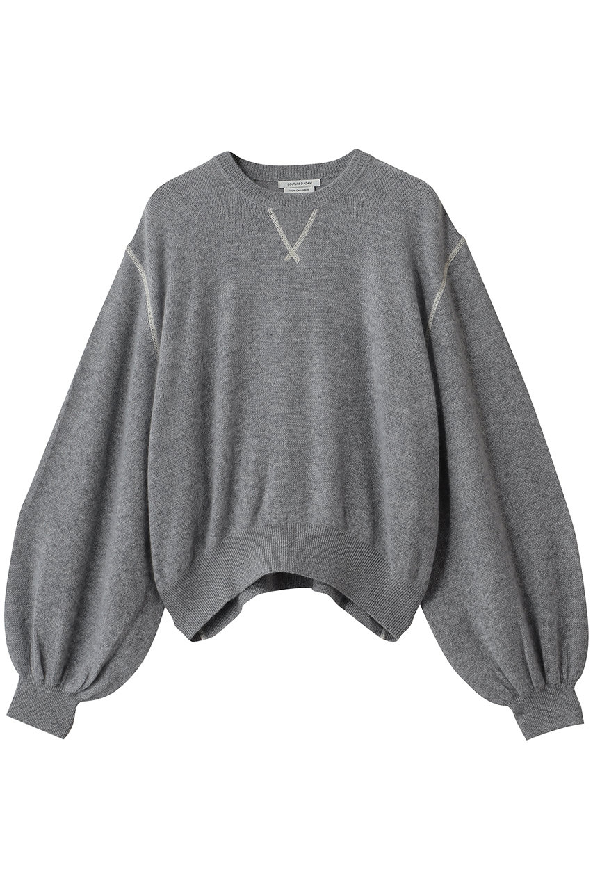 エリオポール/HELIOPOLEの【Couture d’Adam】ARABIAN SLEEVE CASHMERE プルオーバー(グレー/26458007051CN)