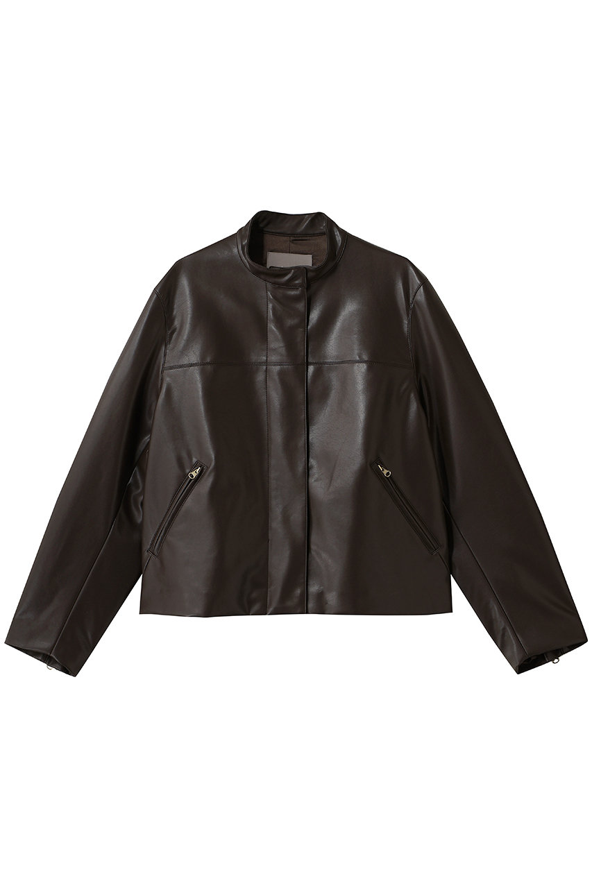 SYNTHETIC LEATHER ライダースジャケット