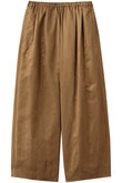 SY SUEDE バレルレッグタックパンツ